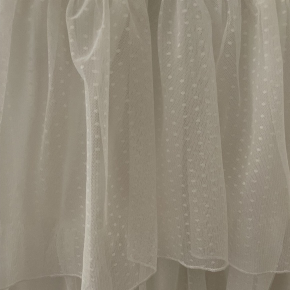 Lulu's White Swiss Dot Midi-Dress - Picture 5 of 5